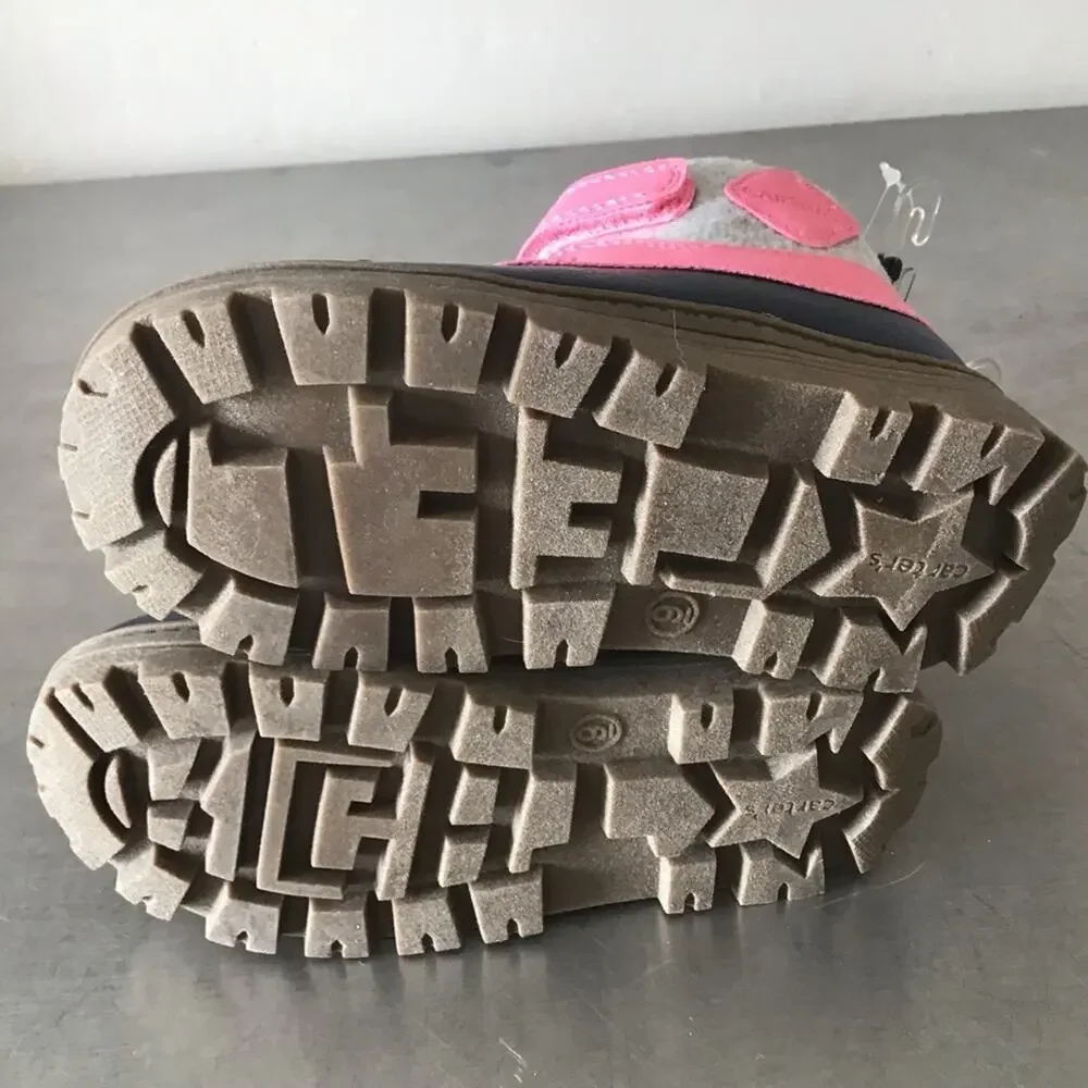 NWT Carters Pink, Blue and Gray Winter Boot 9